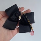 Custom Lucky Duck Cheer and Dance Bow Keyring 