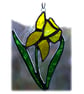 Daffodil Suncatcher Stained Glass Handmade Spring Flower - Image 2
