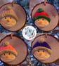 Handmade personalised Snowman Christmas Decoration - Image 2