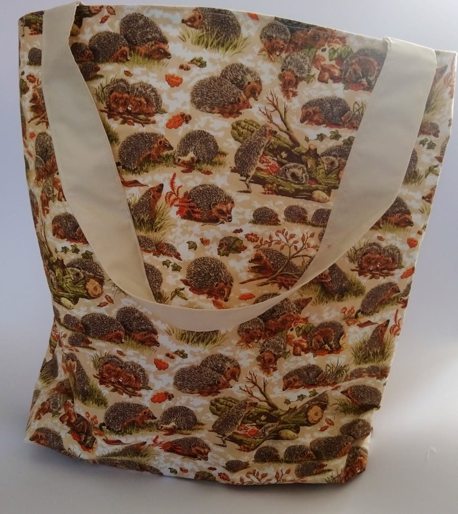 Hedgehog Design Tote Bag