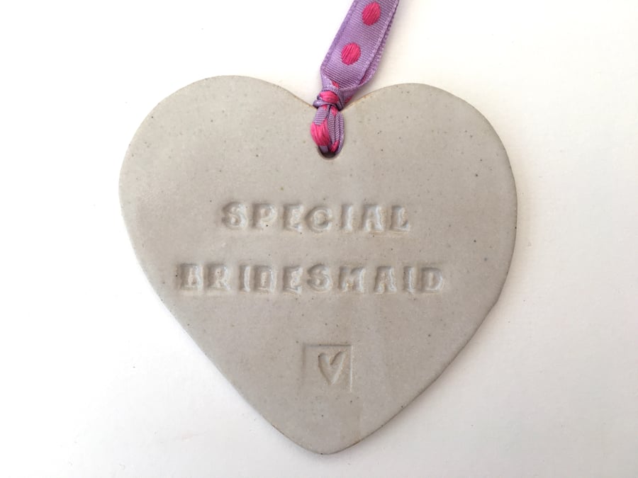 Hand made Loveheart hanger, ceramic lovehearts, gift idea, home decor, pottery