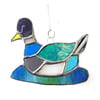 Duck Suncatcher Stained Glass Mallard Quack 033