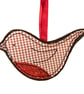 Sparkly Robin Christmas Tree Decoration - Image 4