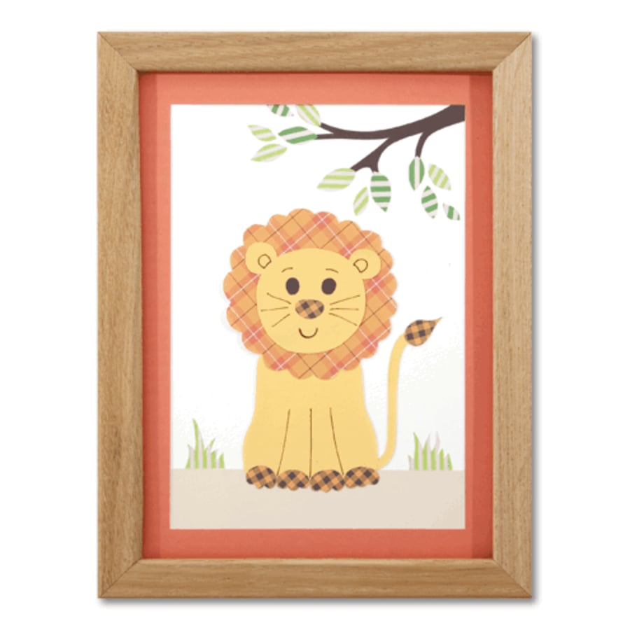  Childrens Lion nursery picture.