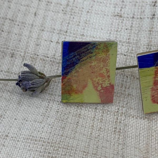 Stainless steel post earrings 