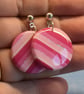 Bold Round Striped Statement Earrings - Image 6