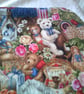 Teddy Bears and Flowers Burp Cloth - Image 2