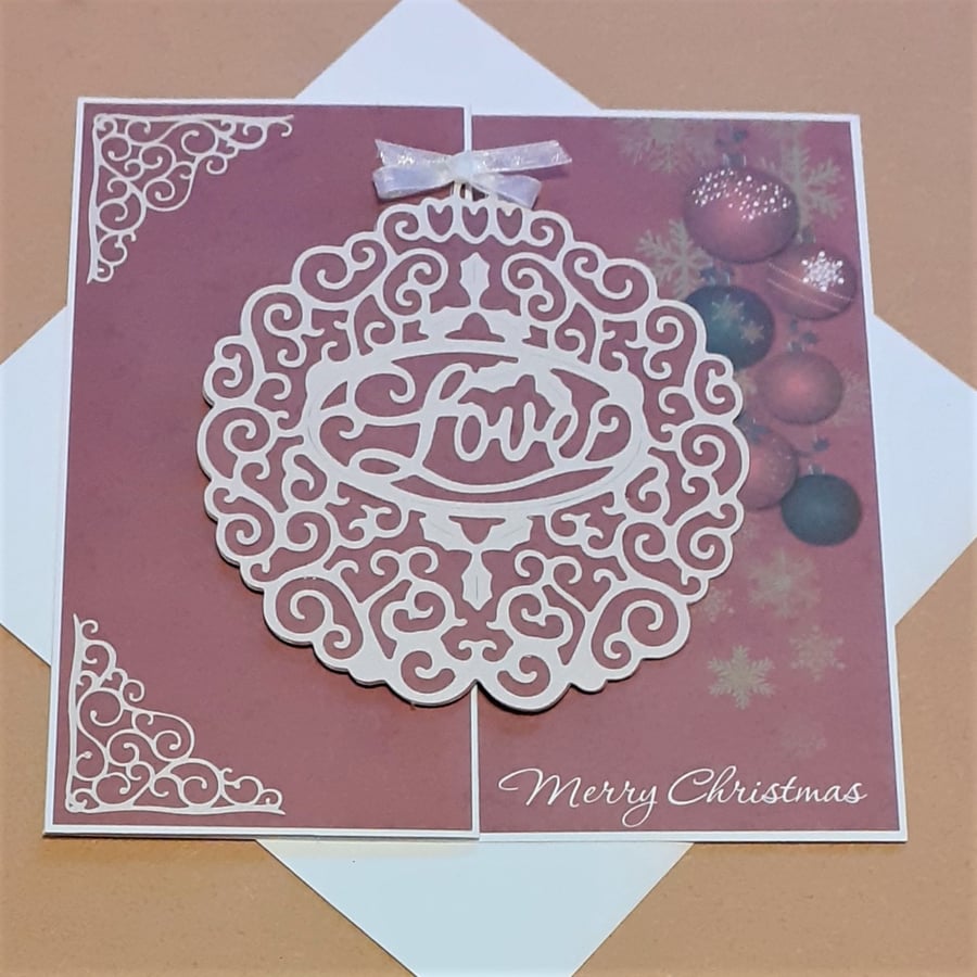 Intricate Bauble Christmas Card