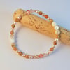 Glass Pearl, Agate, Crystal & Shell Bracelet, Bridesmaid, Birthday Gifts For Her