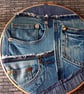 Handmade Denim Pocket Wall Hanging - Large - Image 4