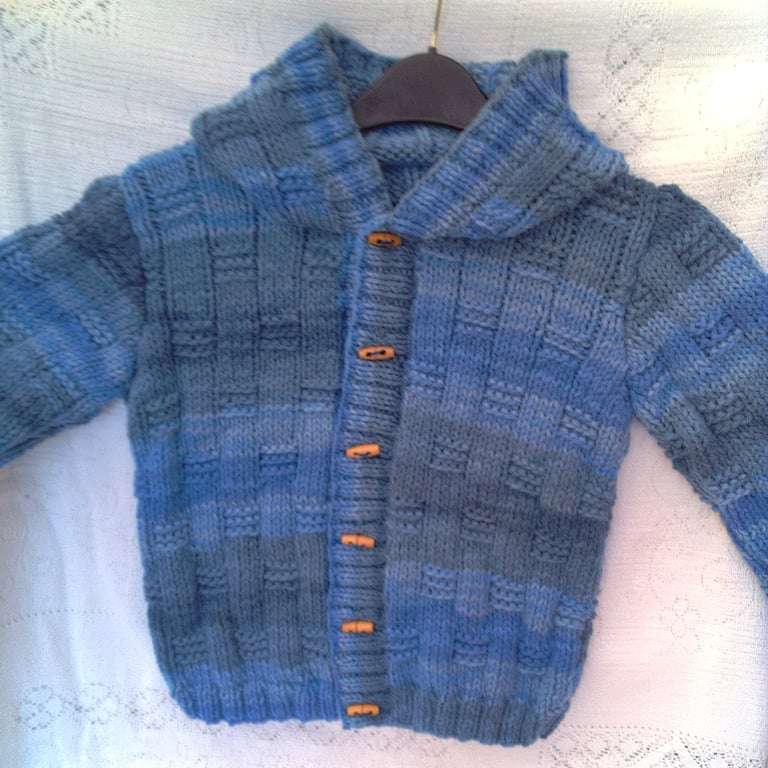 Child's Basket Weave Hooded Jacket, Children's Jacket, Custom Make