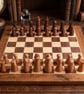 Hardwood Chess Board and Custom Pieces - Image 3