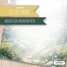 Letter Writing Paper - Mountain Meadow Path
