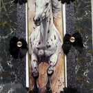Stallion Horse Pony - Hand Crafted Decoupage Greeting Card - Blank - 3274