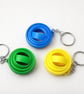 Gyro Ball Keyring, Spinning 3D Printed Fidget Keychain - Image 1