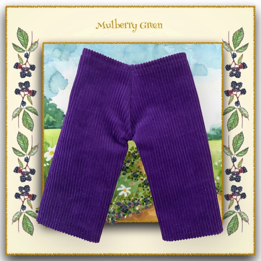 Purple Corduroy Trousers