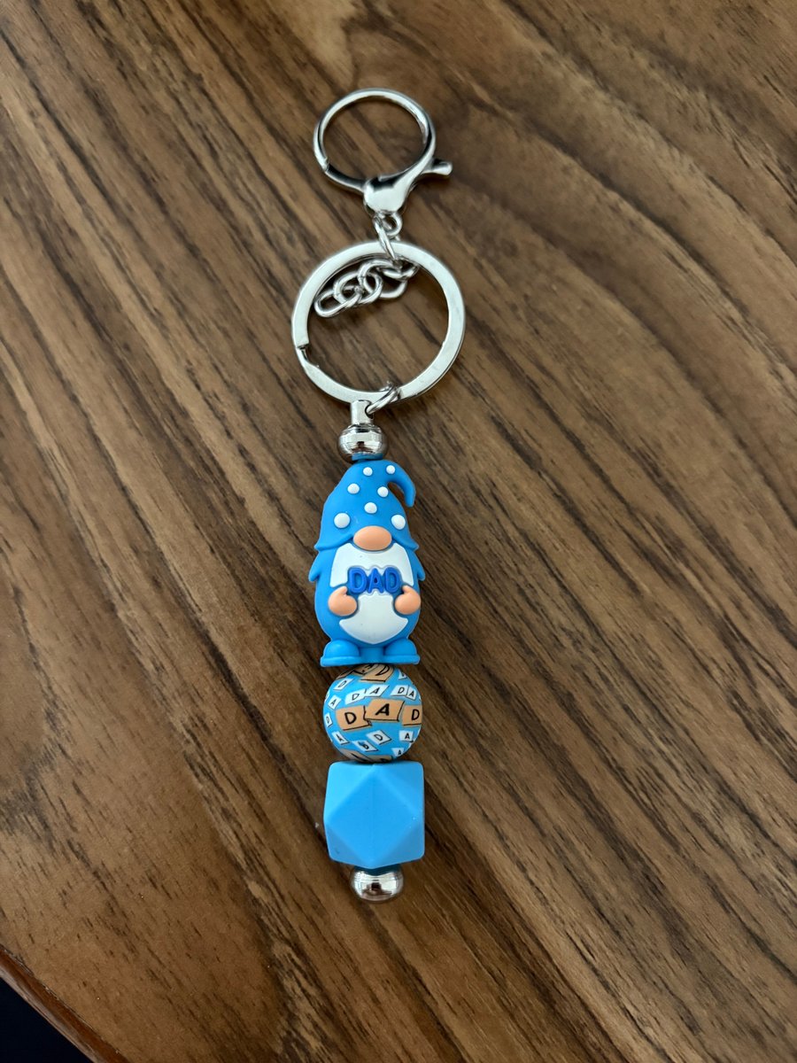 Father’s Day beaded keyring 