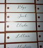 Personalised Flat Lay Wedding Place Names - Custom Name Cards - Image 4