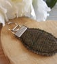 Lovely tweed keyring or bag charm great colours 