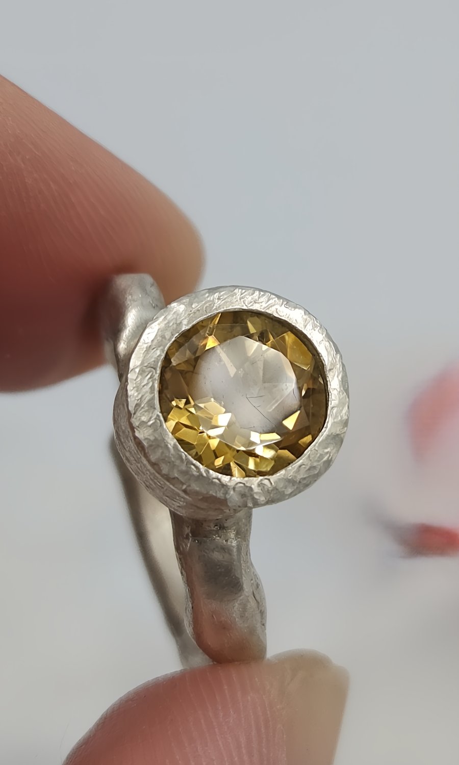 Golden Glow Citrine Ring