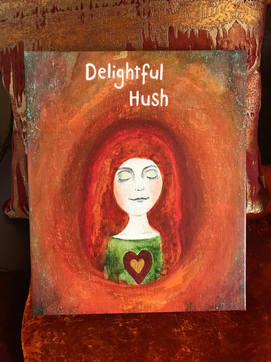 10" by 12" print on canvas, "Delightful Hush"