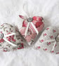 SET OF 3 LAVENDER BAGS - HEART SHAPED