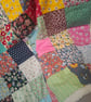 Patchwork Blanket. Fleece backed - Image 2