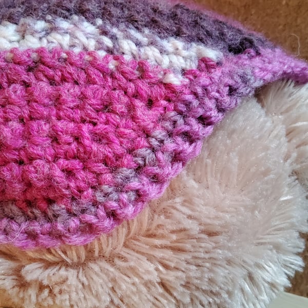 Crochet bandana designed by a bandana wearer