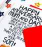 Funny Anniversary Card Happy Anniversary for Mum and Dad Best Gift from your Son - Image 4