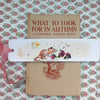 Mice book mark 'Hand drawn and painted bookmark with silk ribbon '