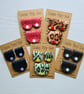 Set of 3 Handmade Faux Leather Cable Organisers Snap Fastener Cord Tidies - Image 3