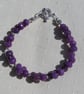 Purple Jade Gemstone Beaded Chakra Bracelet "Pandora" - Image 3