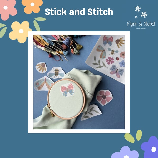 Stick and Stitch Beautiful Bugs and Blooms