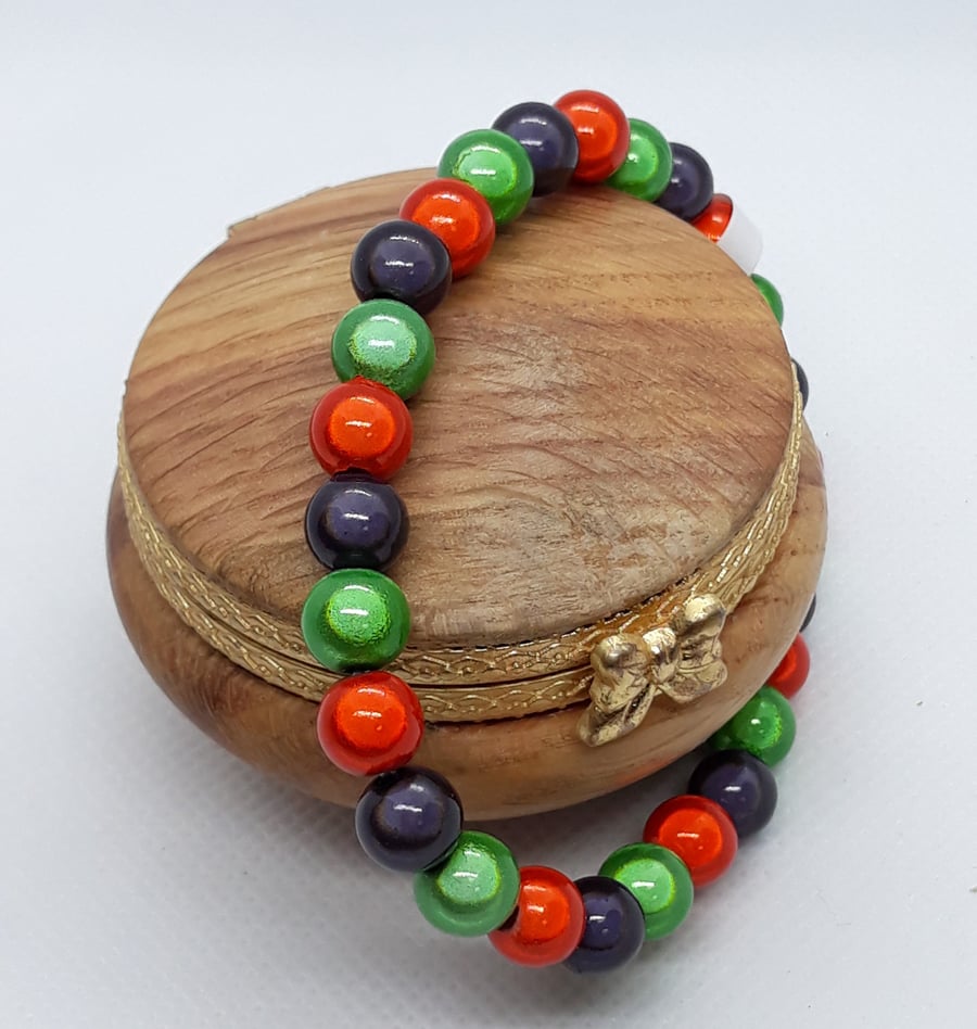 BR348 Autumnal miracle bead bracelet