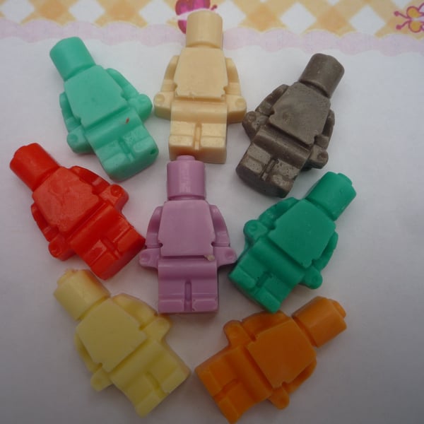 lego men novelty soaps x 10