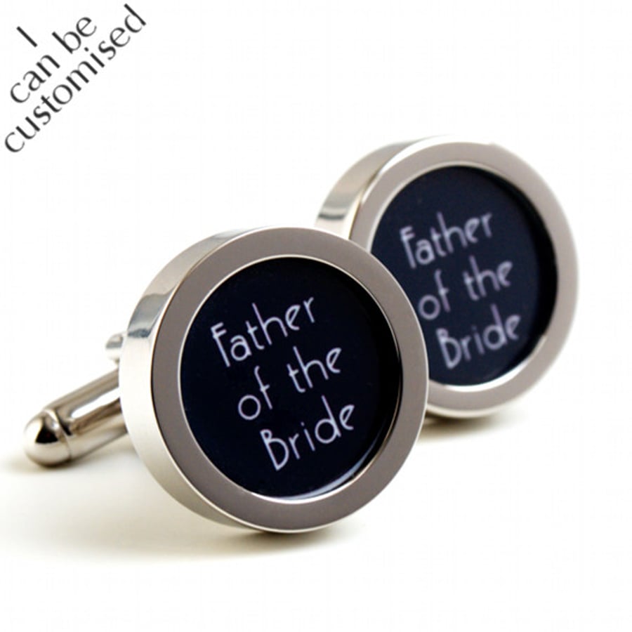  1920s Father of the Bride Cufflinks Art Deco Style for Weddings PC448