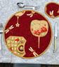 Japanese Fans & Dragonflies:  set of eight placemats, with slipcase - Image 7