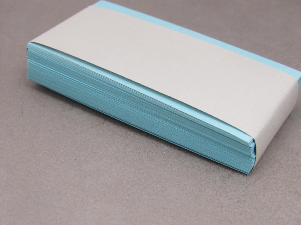 50 Small Pale Blue Cards, Hang Tags