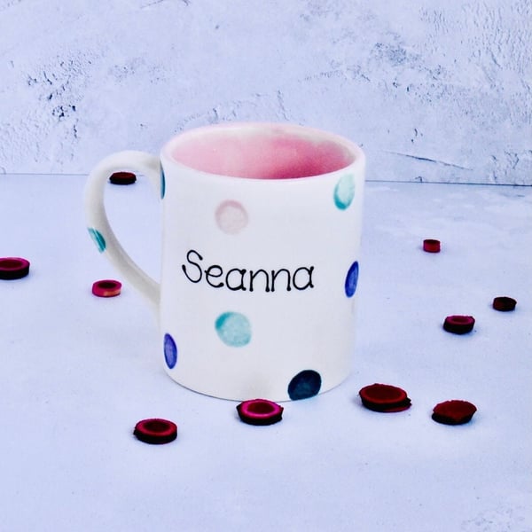 Personalised Spotty Dotty Mug