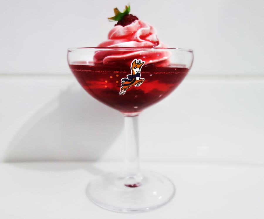 Raspberry Jelly Dessert Fake Food Shop Display Photo Props