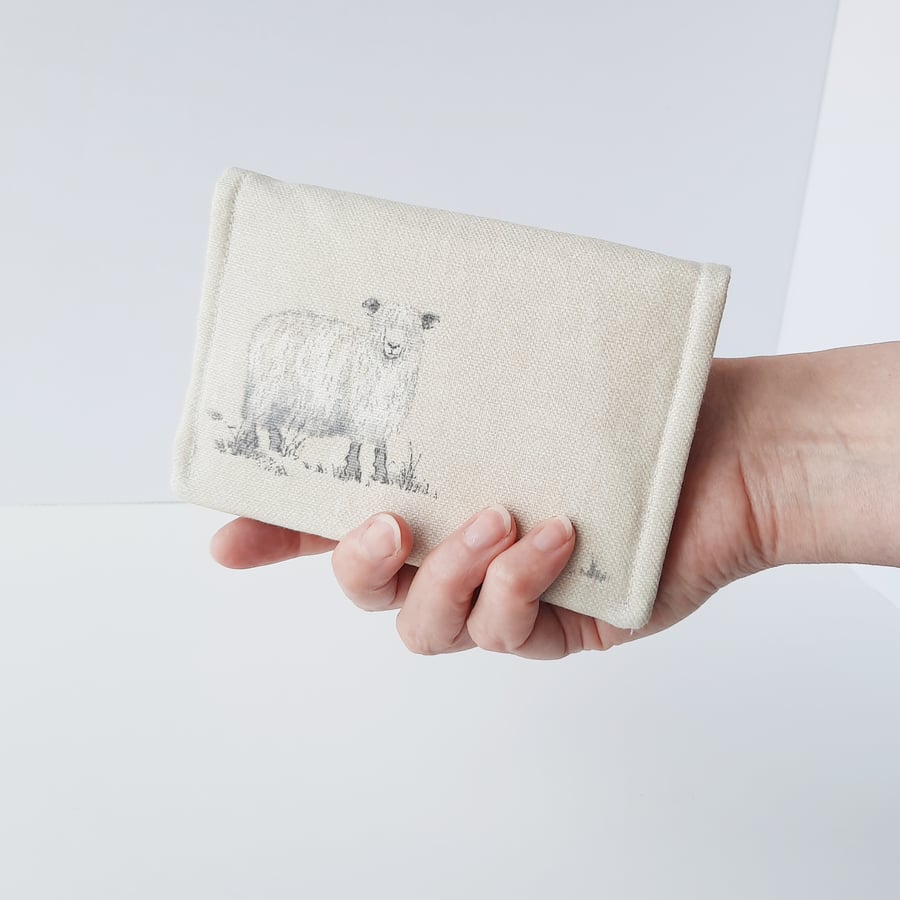 Sheep Wallet, Women's Wallet Gift for Farmer's Wife - Free P&P