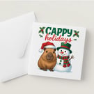 Capybara Christmas Card