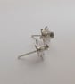 Dainty daffodil Sterling studs - Image 2