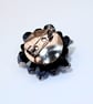 Black Crystal Bead Brooch - UK Free Post - Image 3