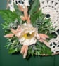 Elegant Boho Crochet Hoop Wreath with Peony & Bunny Tails Summer - Image 4