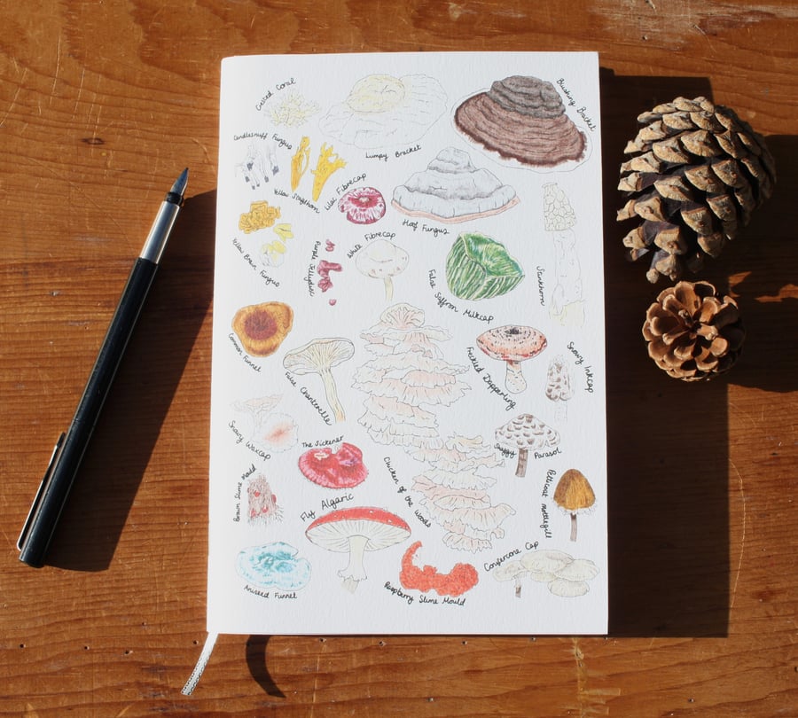 A5 Mushroom Notebook