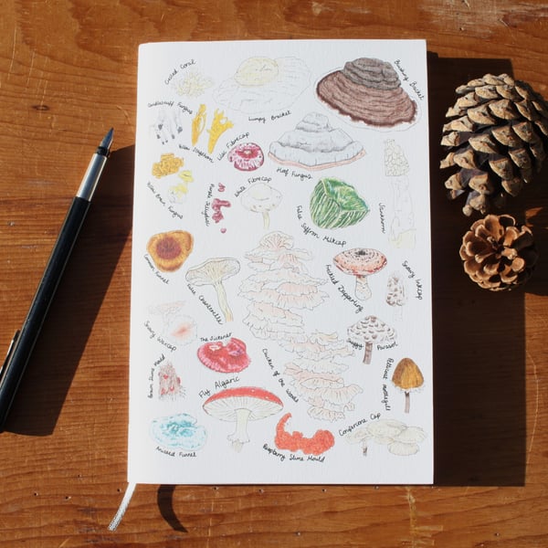 A5 Mushroom Notebook
