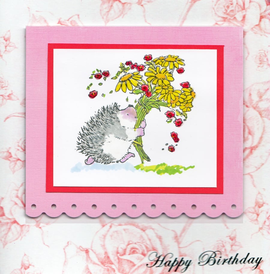 Hedgehog Bouquet Happy Birthday (HB198)
