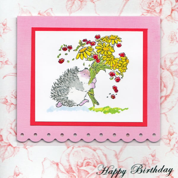 Hedgehog Bouquet Happy Birthday (HB198)