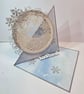 Let It Snow handmade Luxury Christmas Easel Card 
